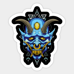 oni mask Sticker